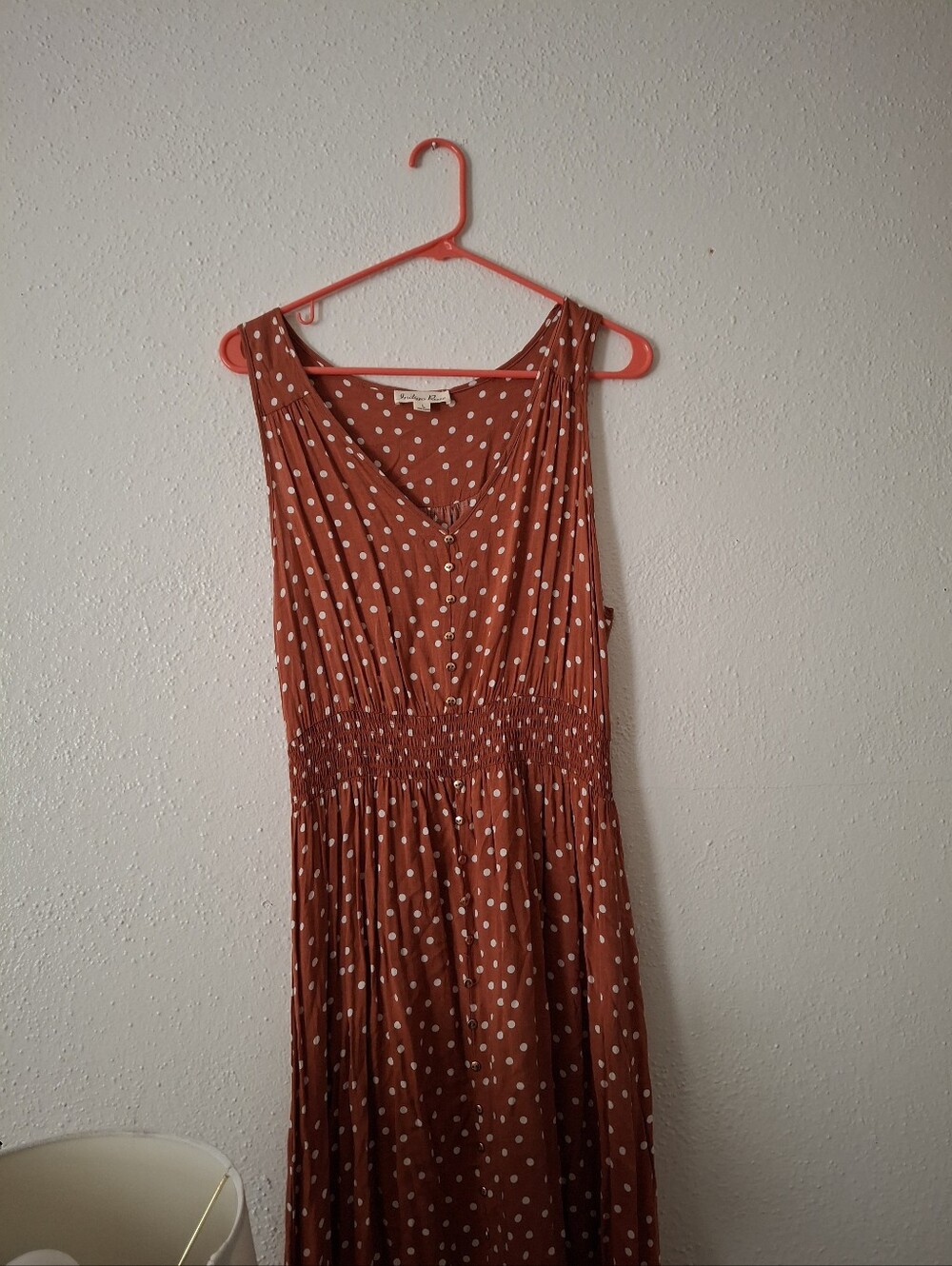 Indigo Rose Summer Full Length Slit Dress Size Large